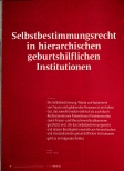 Vorschauseite 1: Selbstbestimmungsrecht in hierarchischen geburtshilflichen Institutionen