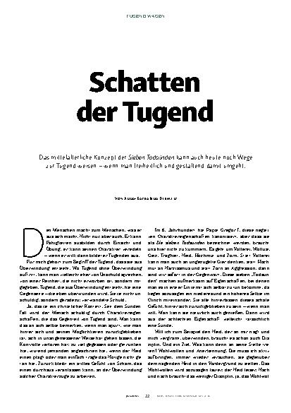 Vorschauseite 1: Schatten der Tugend
