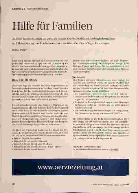 Vorschauseite 1: Hilfe für Familien