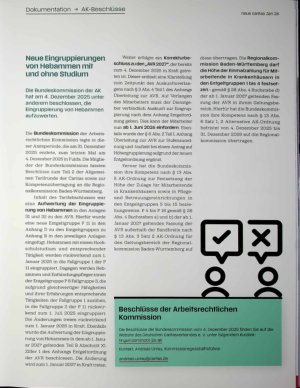 Vorschauseite 1: Neue Eingruppierungen von Hebammen mit und ohne Studium