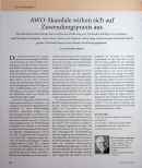 Vorschauseite 1: AWO-Skandale wirken sich auf Zuwendungspraxis aus