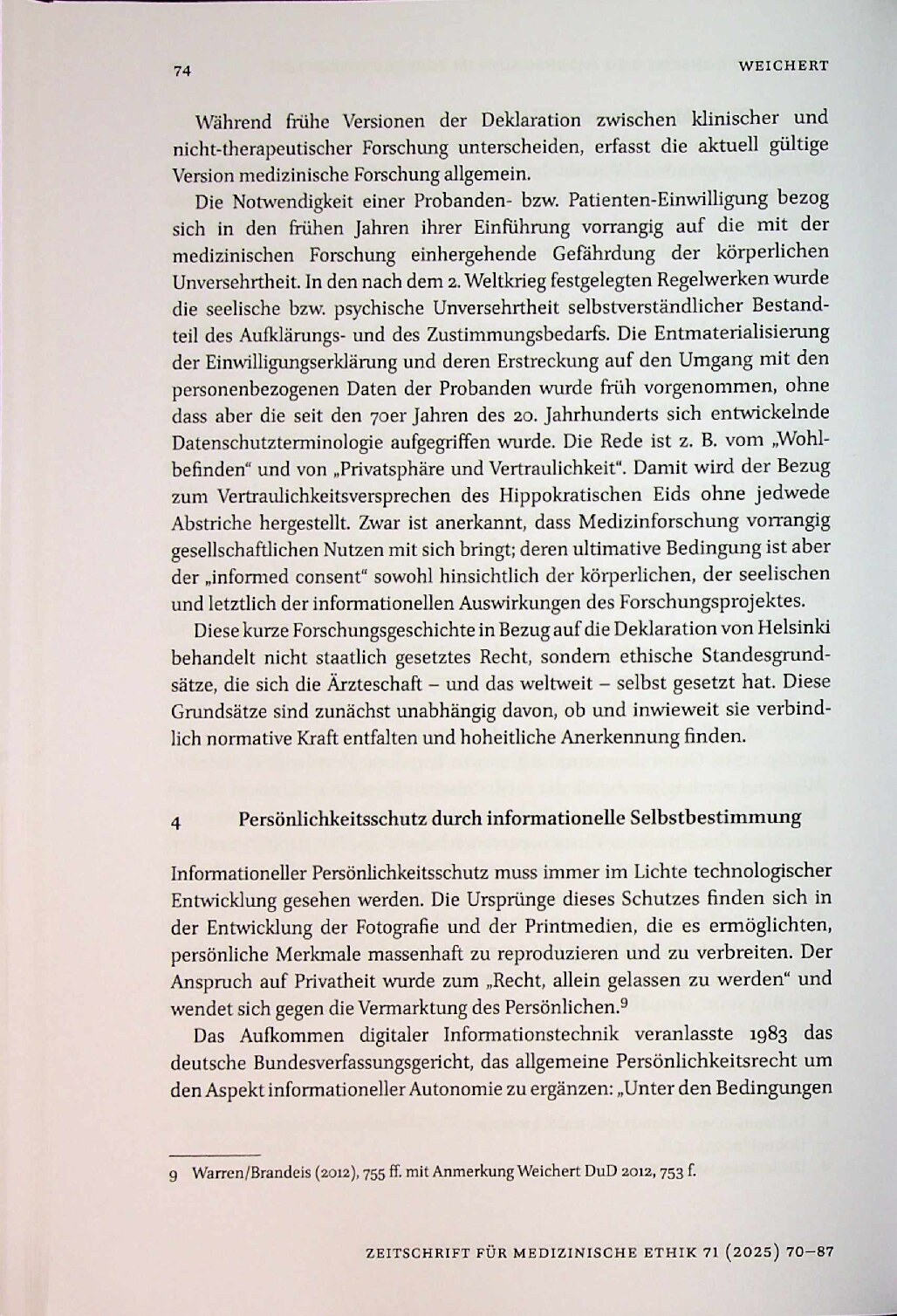 Vorschauseite 5: Informed Consent und Datenschutz im Forschungskontext – Entwicklungen und deren Grenzen