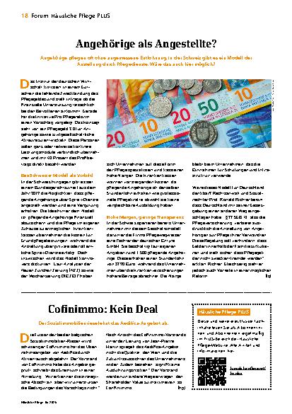 Vorschauseite 1: Angehörige als Angestellte?