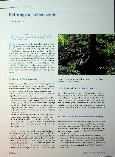 Vorschauseite 1: Reifung am Lebensende
