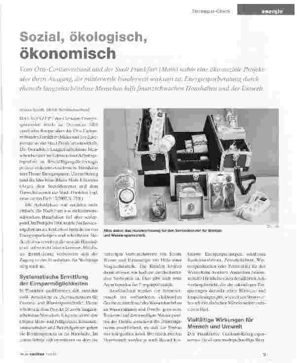 Vorschauseite 1: Sozial, ökologisch,ökonomisch