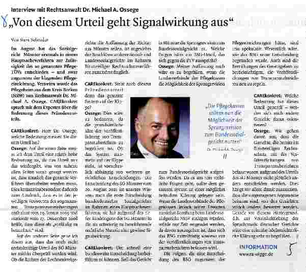 Vorschauseite 1: Von diesem Urteil geht Signalwirkung aus