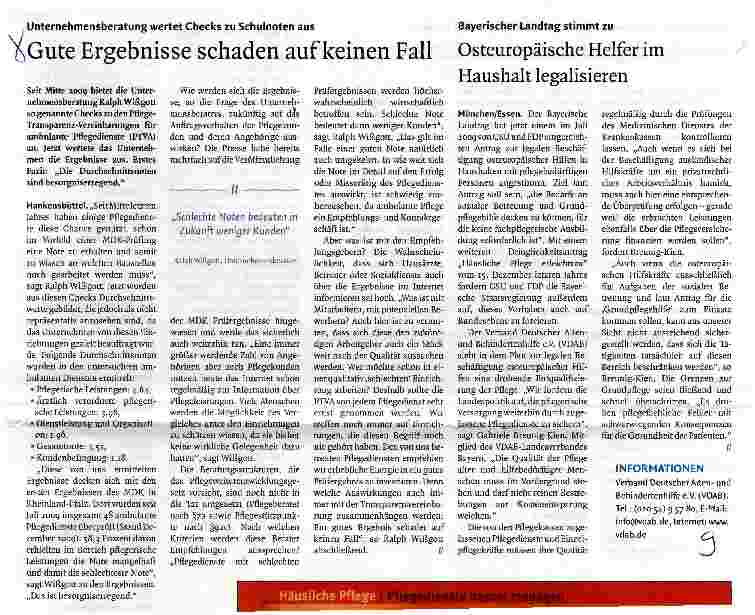 Vorschauseite 1: Gute Ergebnisse schaden auf keinen Fall