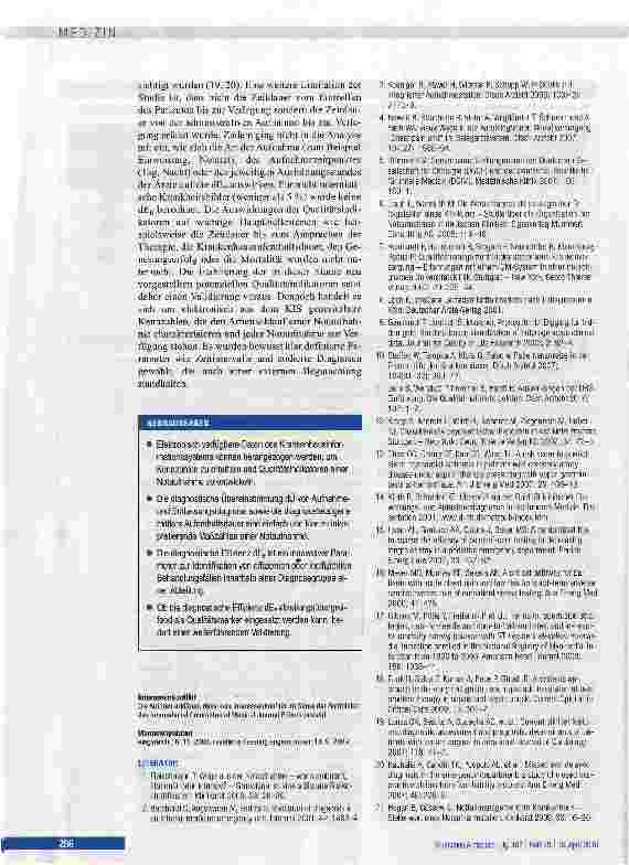 Vorschauseite 6: Kennzahlen und Qualitätsindikatoren einer medizinischen Notaufnahme