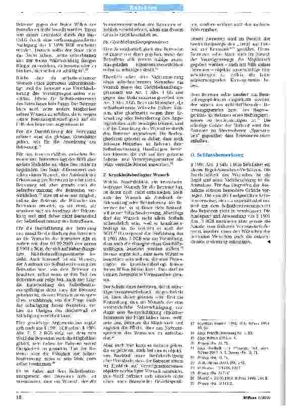 Vorschauseite 3: Der Wunsch des Betreuten -Umsetzung mit Einschränkung