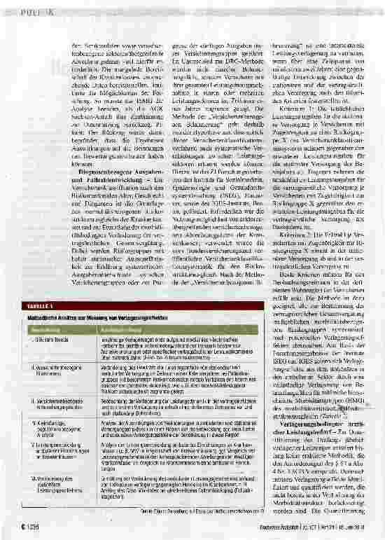 Vorschauseite 2: Wenn das Geld der Leistung folgen soll