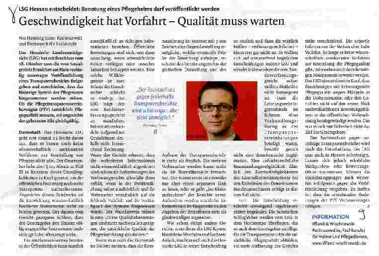 Vorschauseite 1: Geschwindigkeit hat Vorfahrt - Qualität muss warten