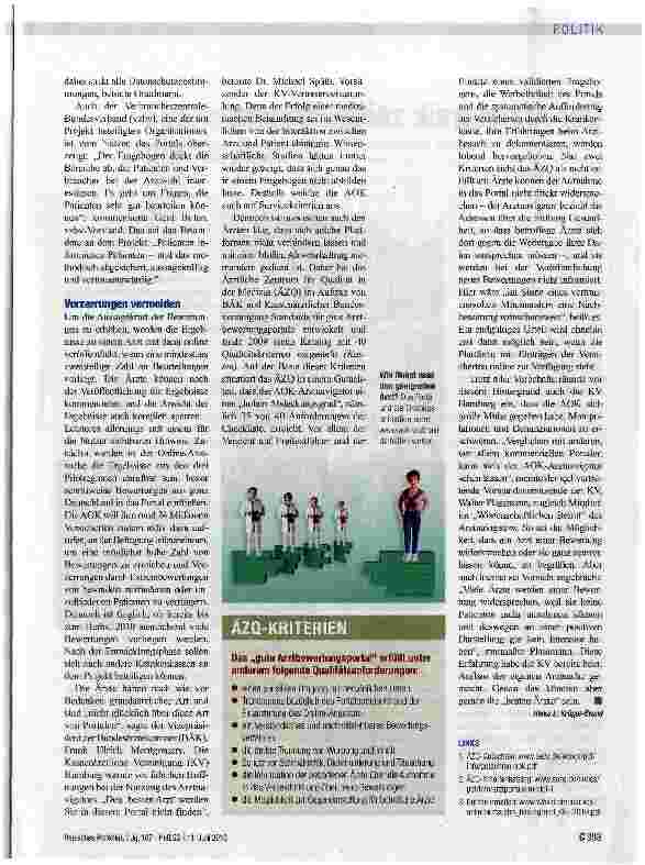 Vorschauseite 2: Patientenperspektive ist wertvoll