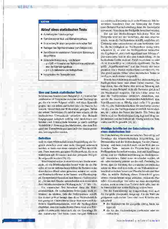 Vorschauseite 2: Auswahl statistischer Testverfahren