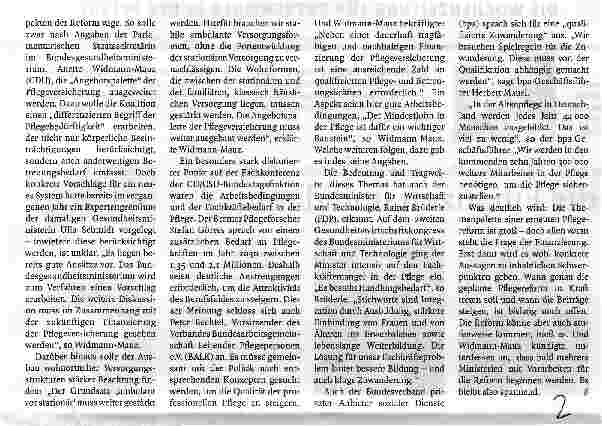 Vorschauseite 2: Zuerst die Finanzen und dann...?