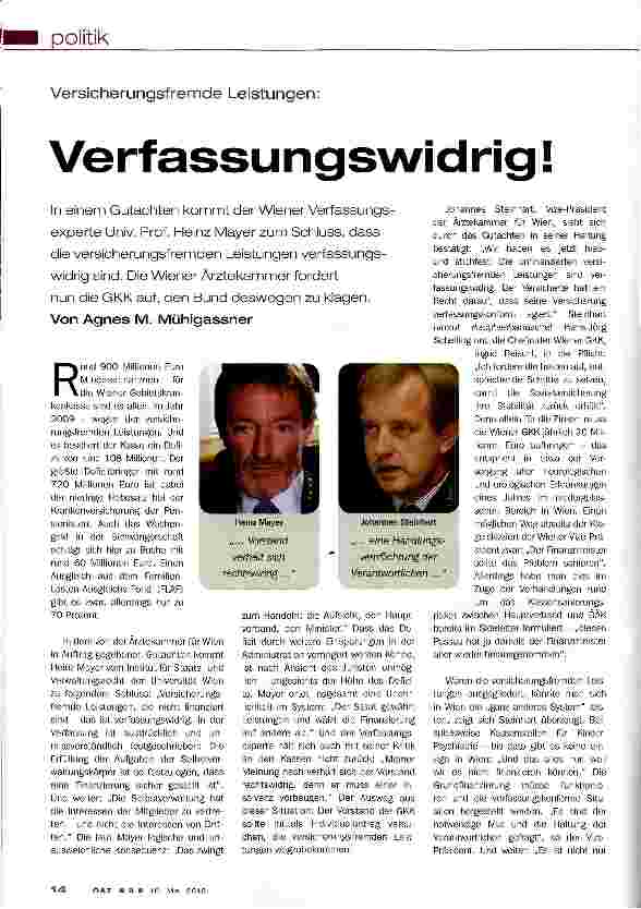 Vorschauseite 1: Verfassungswidrig!