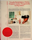 Vorschauseite 1: Virtuelle Rehabilitation: Welche Aufgaben werden Therapiekräfte künftig haben?