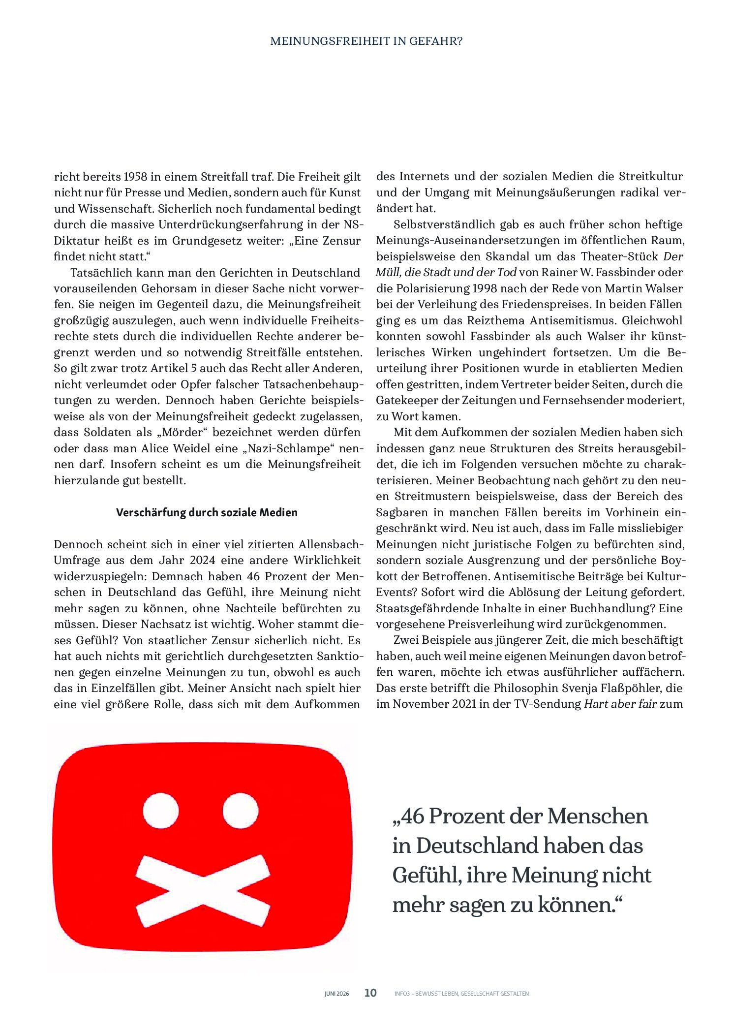 Vorschauseite 3: Zensur durch Skandal