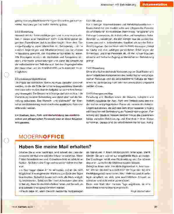 Vorschauseite 3: Menschen mit Behinderung: Teilhabe an der gesundheitlichen Versorgung