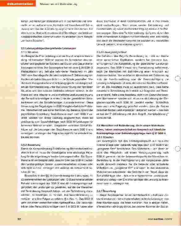 Vorschauseite 4: Menschen mit Behinderung: Teilhabe an der gesundheitlichen Versorgung