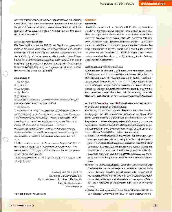 Vorschauseite 5: Menschen mit Behinderung: Teilhabe an der gesundheitlichen Versorgung
