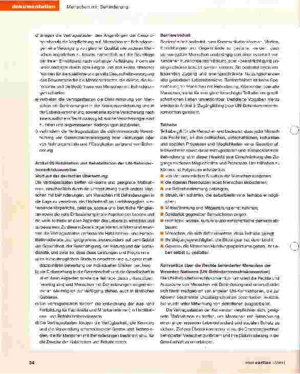 Vorschauseite 6: Menschen mit Behinderung: Teilhabe an der gesundheitlichen Versorgung
