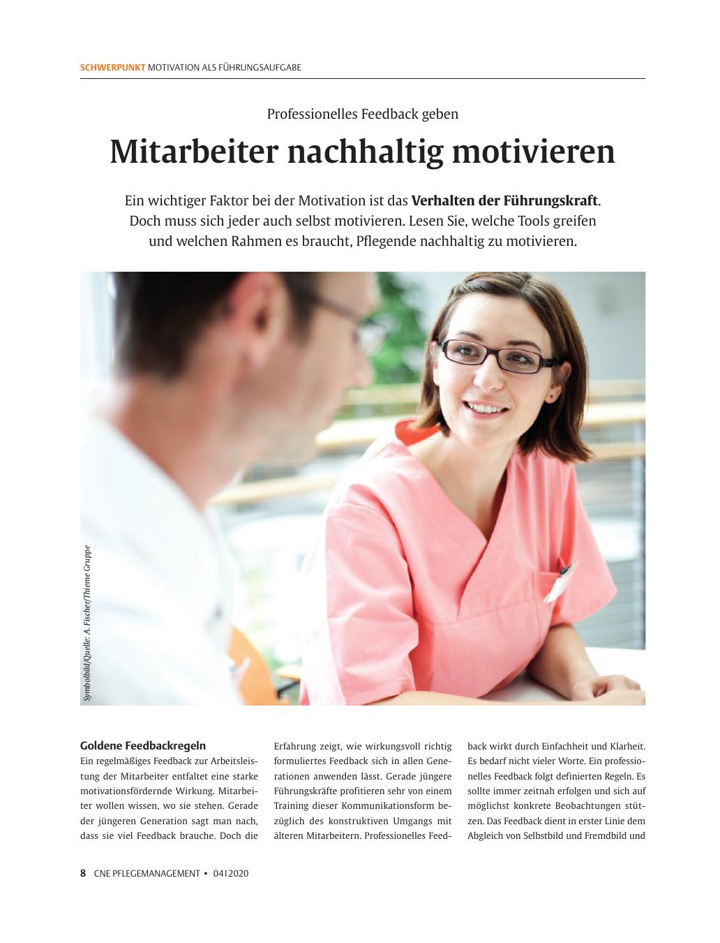 Vorschauseite 1: Mitarbeiter nachhaltig motivieren