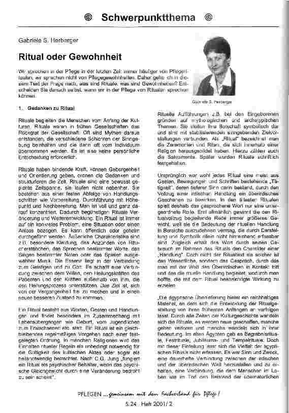 Vorschauseite 1: Ritual oder Gewohnheit