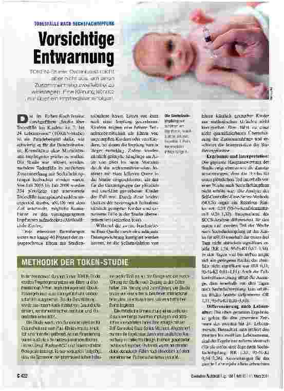 Vorschauseite 1: Vorsichtige Entwarnung