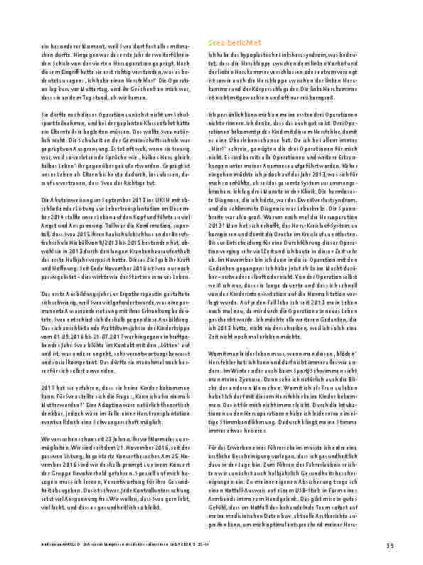 Vorschauseite 5: Mit einem komplexen Herzfehler aufwachsen.