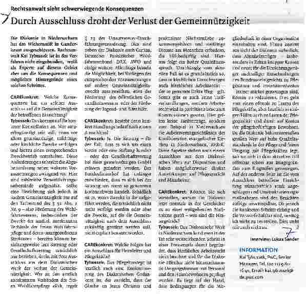 Vorschauseite 1: Durch Ausschluss droht der Verlust der Gemeinnützigkeit