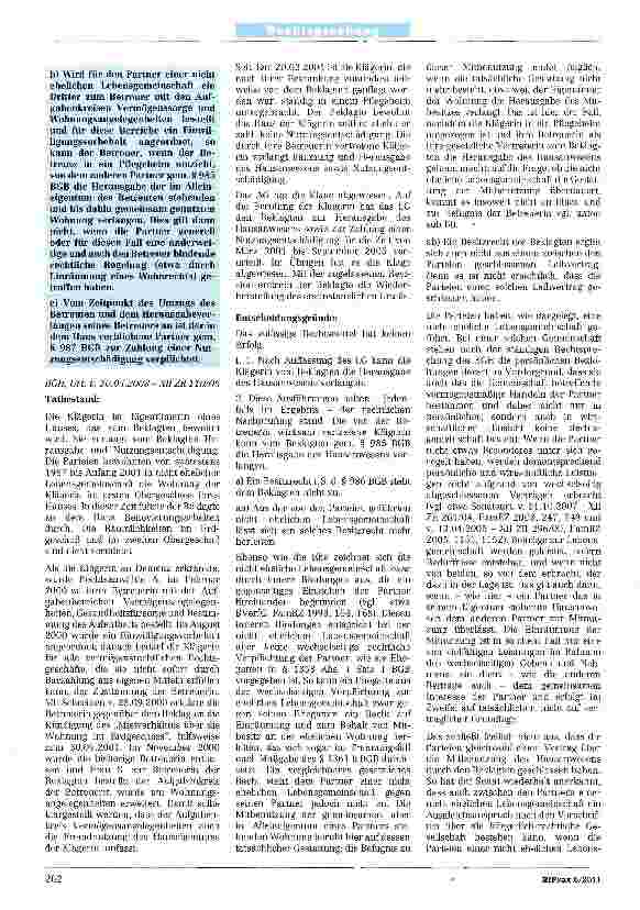 Vorschauseite 2: Zur nicht ehelichen Lebensgemeinschaft §§ 985-987, 1896, 1901 -1903 BGB~