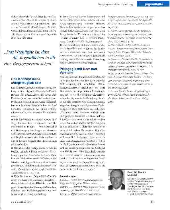Vorschauseite 3: Jugendlichen mit Religion gerecht werden
