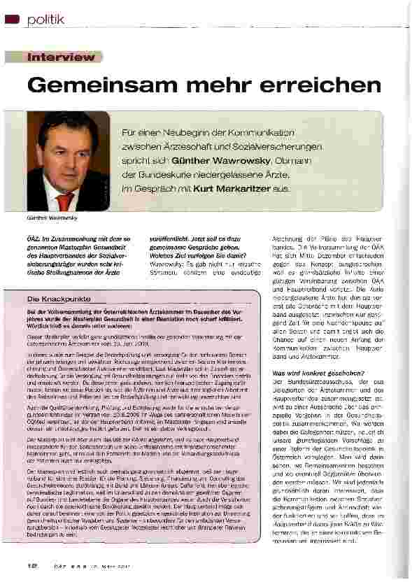 Vorschauseite 1: Gemeinsam mehr erreichen