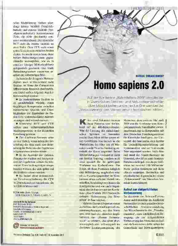 Vorschauseite 1: Homo sapiens 2. 0
