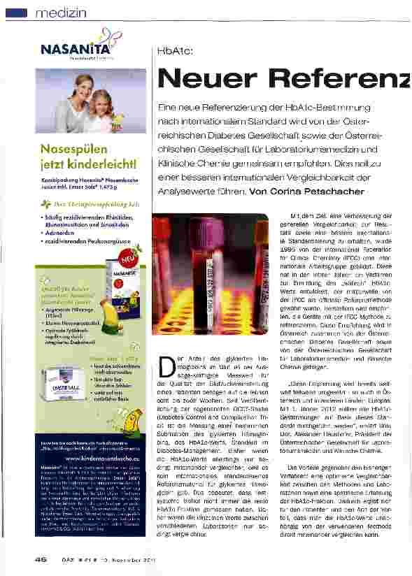 Vorschauseite 1: Neuer Referenzstandart