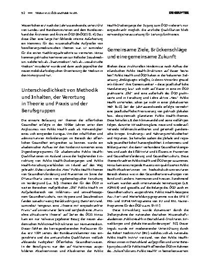 Vorschauseite 2: ÖGD und Public Health: der lange Weg