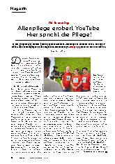 Vorschauseite 1: Altenpflege erobert YouTube: Hier spricht die Pflege!