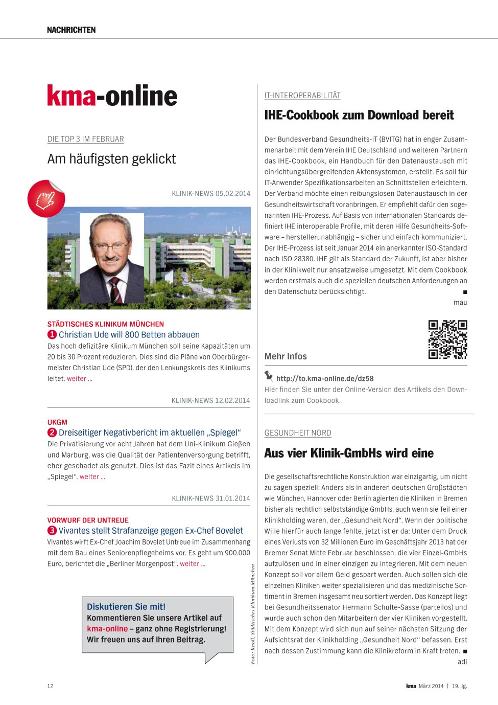 Vorschauseite 1: IHE-Cookbook zum Download bereit