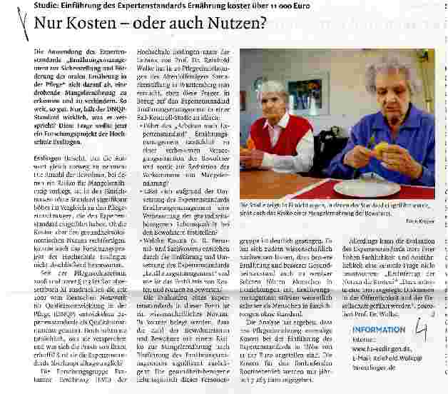 Vorschauseite 1: Nur Kosten - oder auch Nutzen?