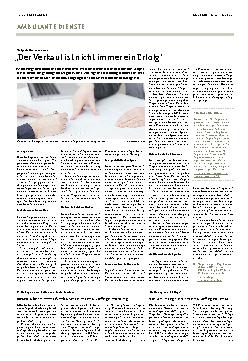 Vorschauseite 1: "Der Verkauf ist nicht immer ein Erfolg."