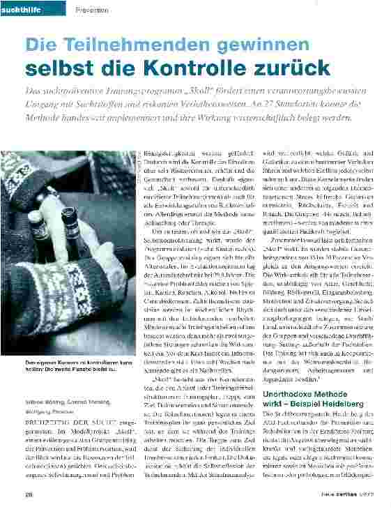 Vorschauseite 1: Die Teilnehmenden gewinnen selbst die Kontrolle zurück
