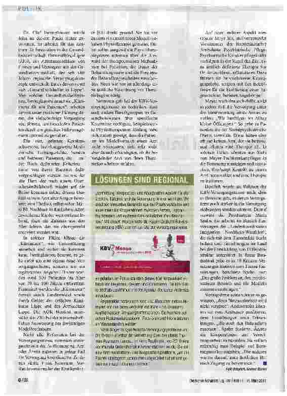 Vorschauseite 2: Man braucht Arzte - und „Kümmerer