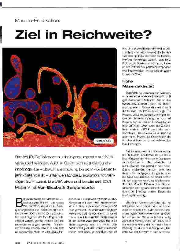 Vorschauseite 1: Ziel in Reichweite?