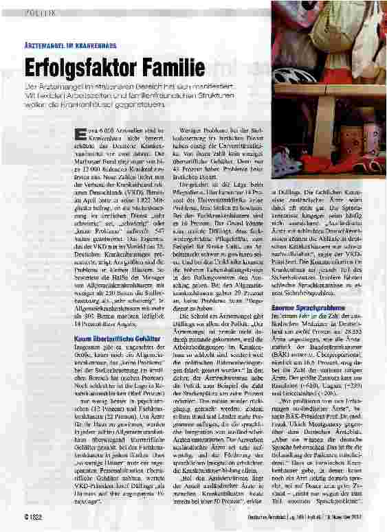 Vorschauseite 1: Erfolgsfaktor Familie