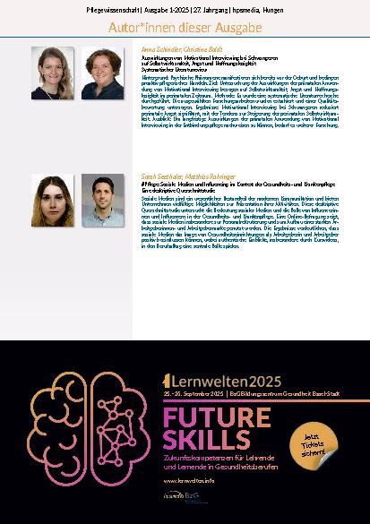 Vorschauseite 4: Pflegewissenschaft 1-2025