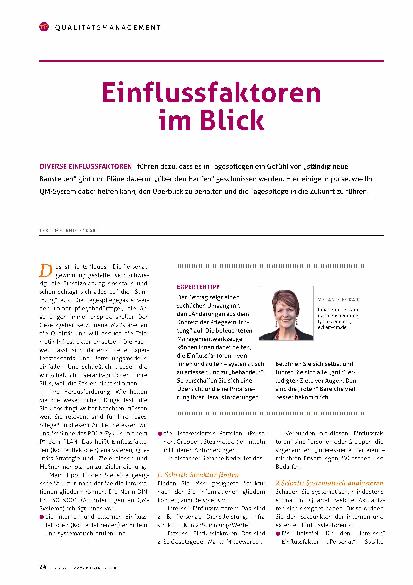 Vorschauseite 1: Einflussfaktoren im Blick