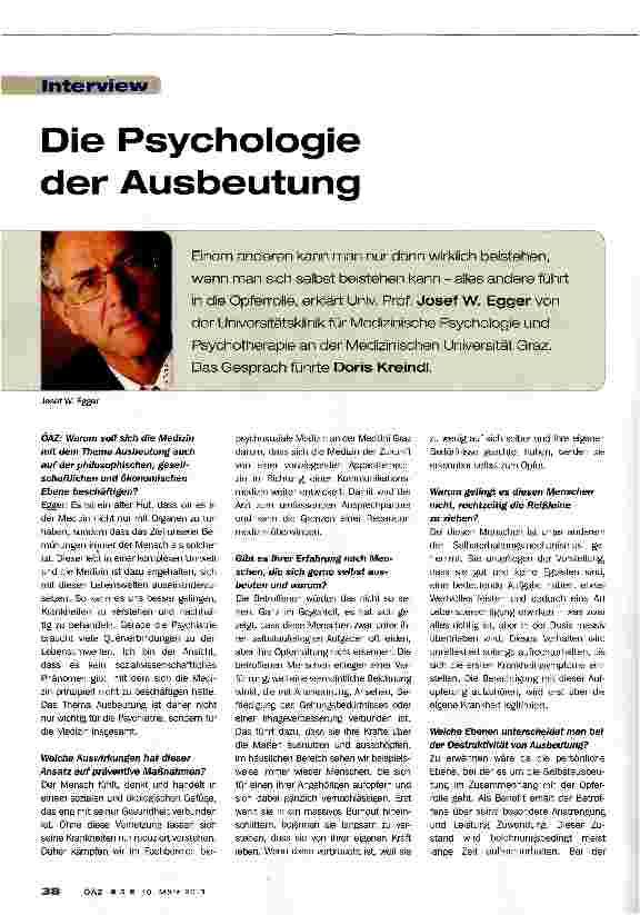 Vorschauseite 1: Die Psychologie der Ausbeutung