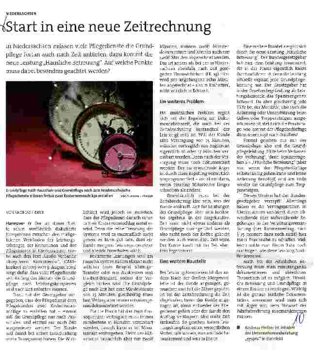 Vorschauseite 1: Start in eine neue Zeitrechnung