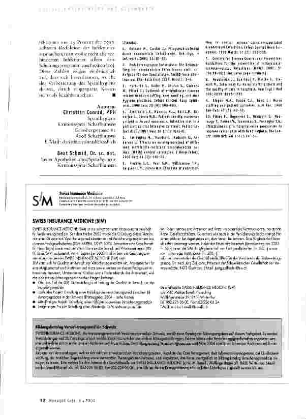Vorschauseite 3: Kosten und Nutzen der Infektionsprävention aus pflegeökonomischer Sicht