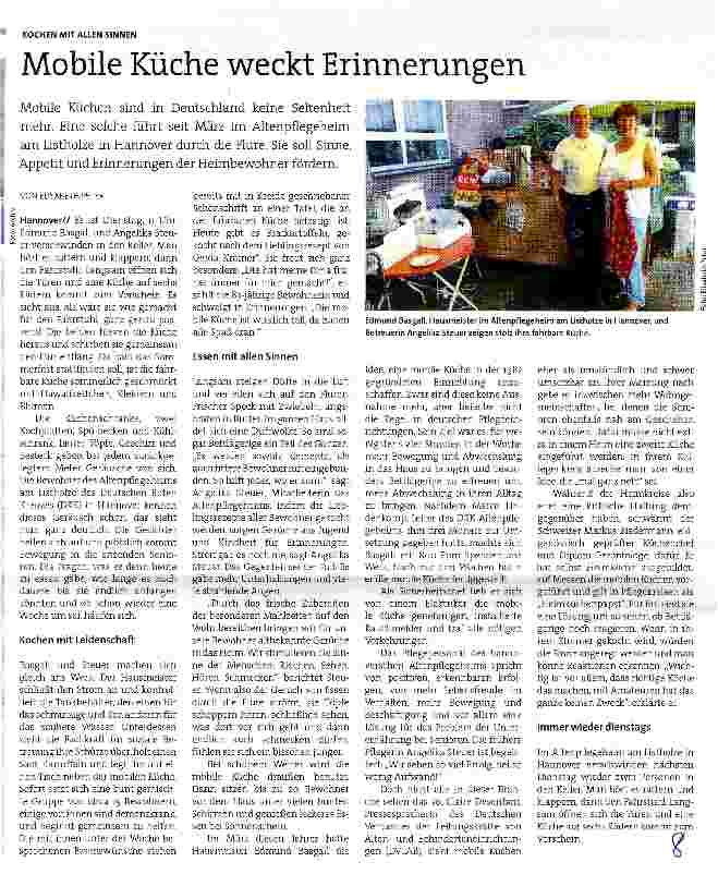 Vorschauseite 1: Mobile Küche weckt Erinnerungen